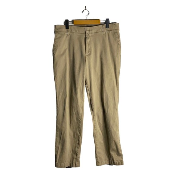 Wrangler Men's Flex Straight Leg Tan Chino Pants Sz 32 - Picture 1 of 10